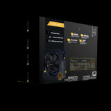 Fuente de Poder Xzeal 650W Bronze 80 Plus, Eficiencia Certificada, Ventilador Silencioso