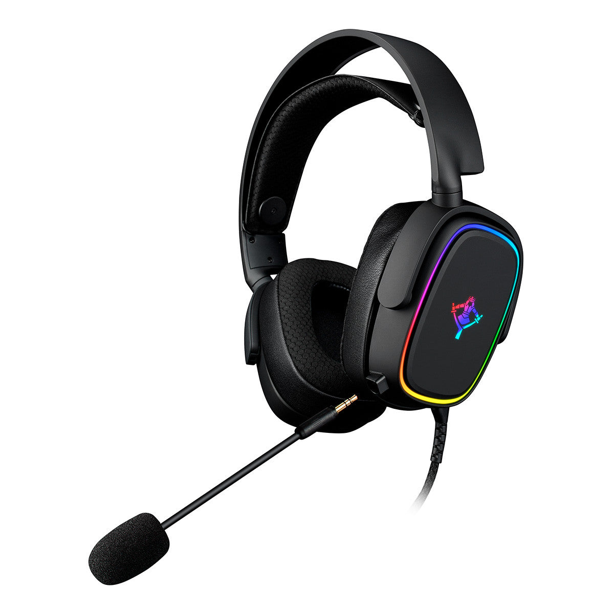 Diadema Gamer Yeyian YDG-33405 Proud Serie 3500 RGB/3.5mm/Negro, Sonido Envolvente 7.1, Micrófono Retráctil
