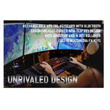 Teclado Gamer Yeyian YTM-28210B Akil S3500 Mecanic Switch Azul RGB/BT, 104 Teclas, Retroiluminación LED, Cable USB