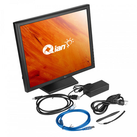 Monitor Touch LED Qian Tiago QPMT1701 / 17" / USB / VGA / HDMI / 1280x1024 / PX / Resistivo / 10 Puntos / Ajustable