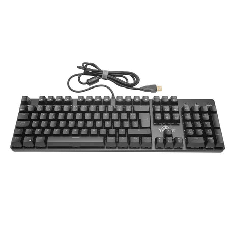 Teclado Gamer Yeyian Kusari Mecánico RGB, Switch Rojo, Retroiluminación, Anti-Ghosting, 104 Teclas