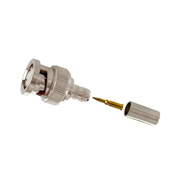 Conector BNC Macho para Cable RG59, 75 Ohms, para CCTV, Paquete de 10