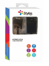 Cable Convertidor HDMI a VGA Stylos, 1080p, 3.5mm, 20cm