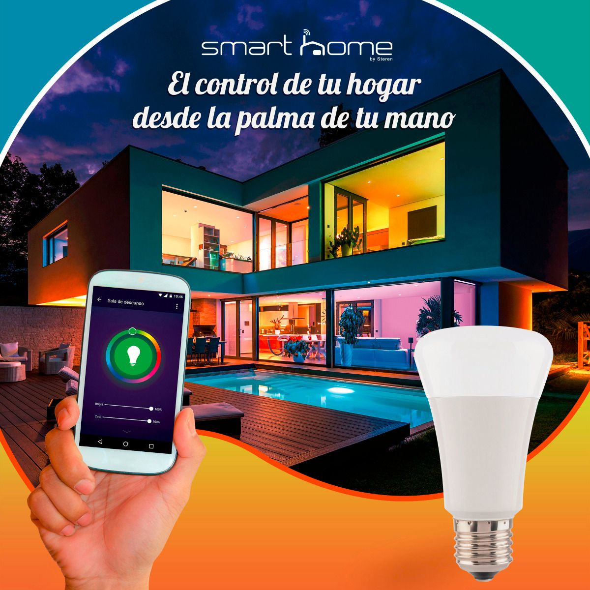 Steren SHOME-120 lámpara LED Variable 7 W E27