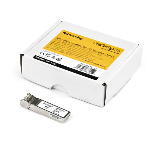 StarTech.com Módulo Transceptor SFP+ Compatible con PAN-SFP-PLUS-SR de Palo Alto Networks - 10GBASE-SR - Fibra Multimodo