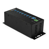 StarTech.com Hub Concentrador Ladrón USB de 7 Puertos con Adaptador de Corriente - con Protección ESD 350W - Hub Industr