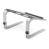 StarTech.com Base Soporte Ajustable para Ordenador Portátil - de Servicio Pesado - con 3 Posiciones de Ajuste de Altura Laptop Soporte para ordenador portátil Negro, Plata Aluminio, Acero 43,2 cm (17")