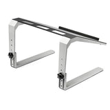 StarTech.com Base Soporte Ajustable para Ordenador Portátil - de Servicio Pesado - con 3 Posiciones de Ajuste de Altura Laptop Soporte para ordenador portátil Negro, Plata Aluminio, Acero 43,2 cm (17")
