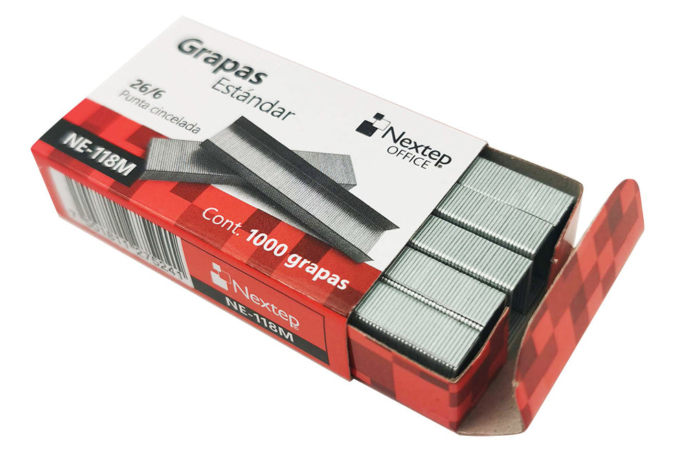 Nextep NE-118M grapa Paquete de grapas 1000 grapas