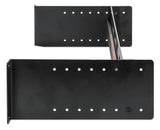 Intellinet Kit rail DIN réglable 19", 2U, pour équipements sur rail DIN chapeau, profondeur réglable 48–174 mm, aluminium, noir RAL 9005, garantie trois ans Rack Carril de rack Negro Aluminio 9 kg