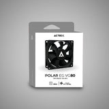 Acteck POLAR EG VG80 Gabinete de la computadora Ventilador 8 cm Negro 1 pieza(s), 1200 RPM