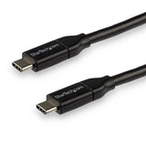 StarTech.com Cable de 3m USB-C a USB-C con capacidad para Entrega de Alimentación de 5A - USB TipoC - Cable de Carga USBC - USB 2.0 Cable USB 2.0 USB C USB C Macho
