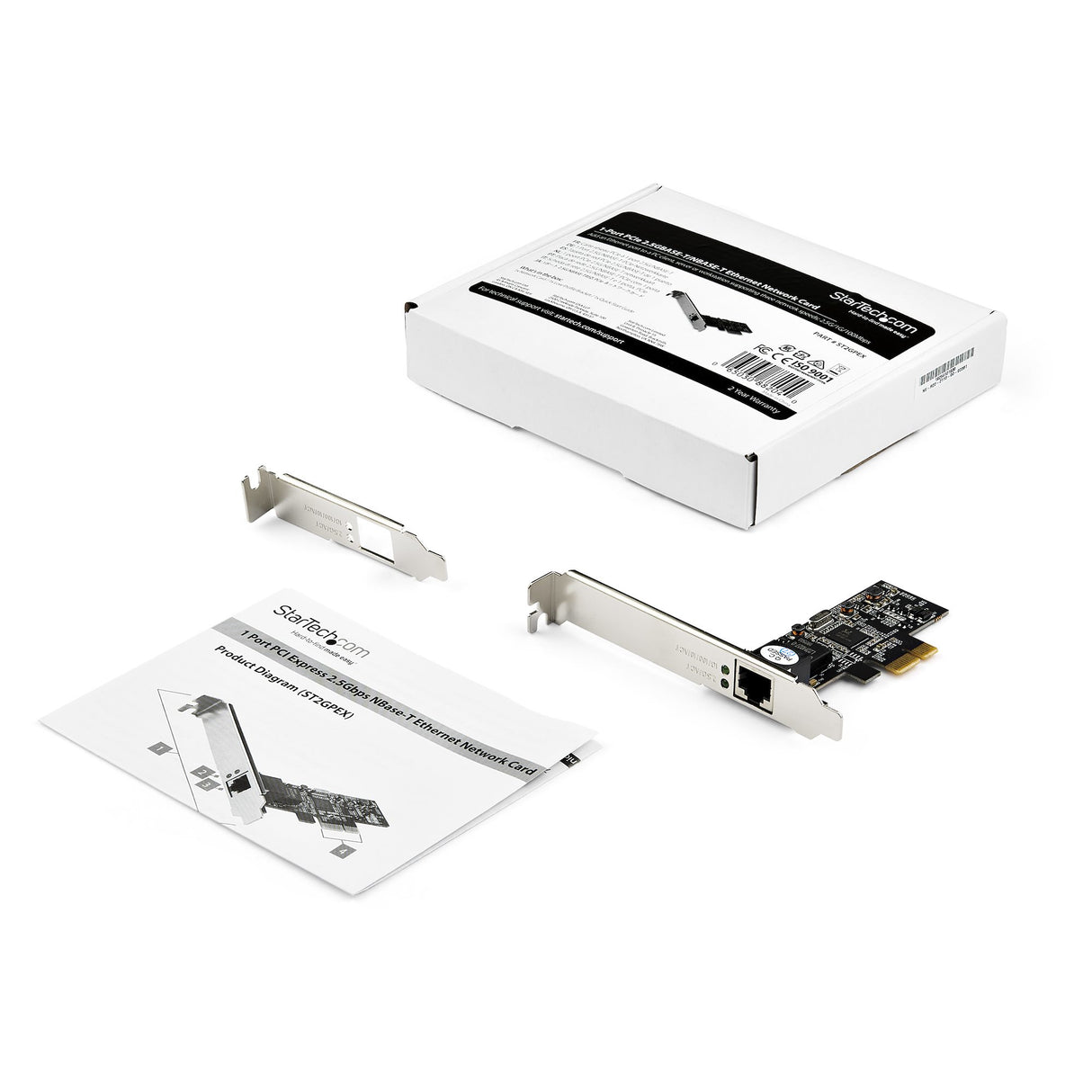 StarTech.com Tarjeta de Red PCI Express de 2,5Gb 2.5GBASE-T tarjetas de red Alámbrico PCI Express Ethernet 1
