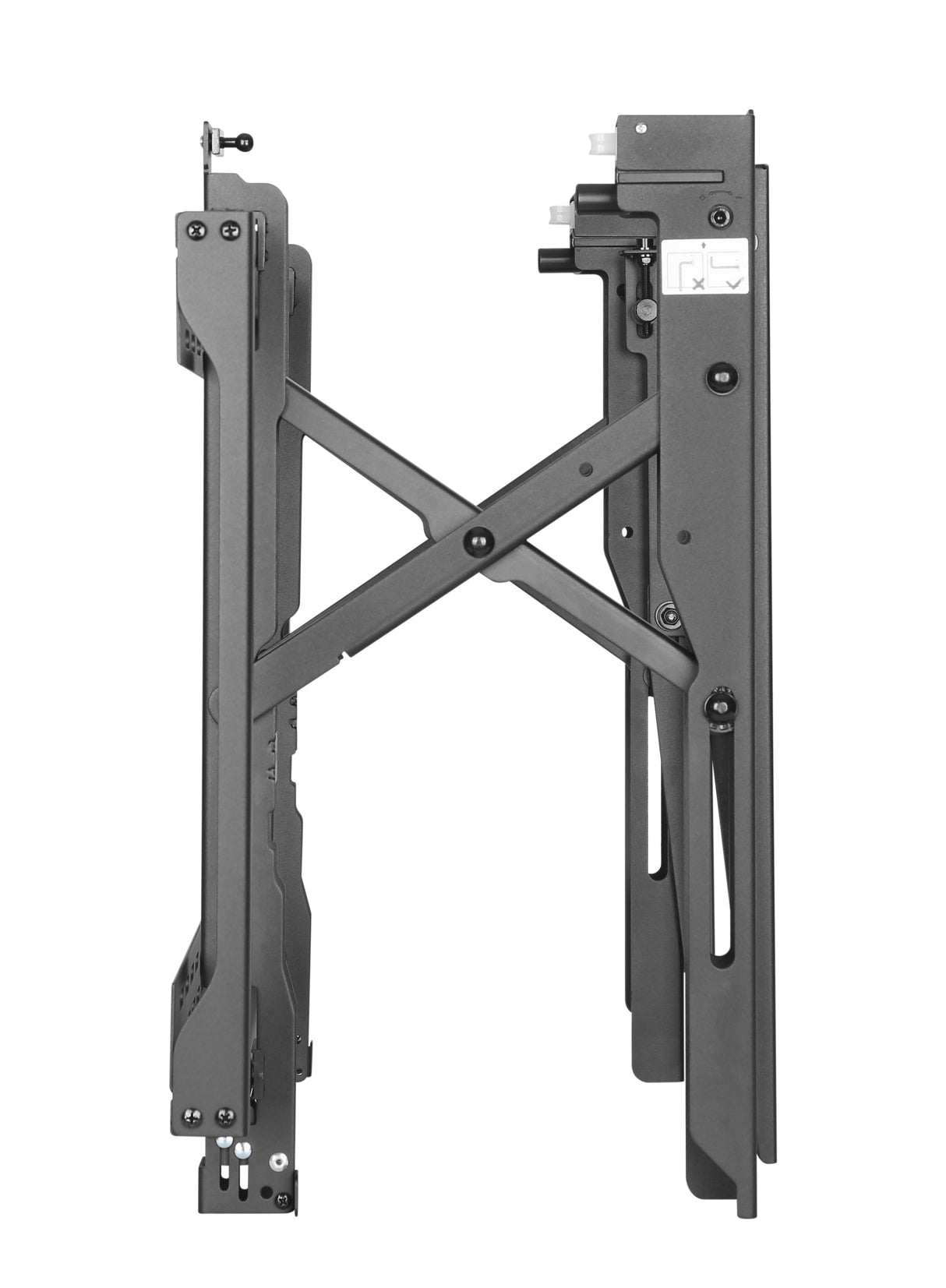 Ovaltech OVW-4580 soporte para TV 2.03 m (80") Negro, 200 x 200 mm, 800 x 400 mm, Acero
