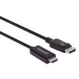 Manhattan Cable DisplayPort a HDMI 4k@60Hz Adaptadores de cable de vídeo 3 m DisplayPort HDMI