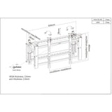 SOPORTE MAN TV P/VIDEOWALL 70KG 45" A 70"