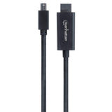 Manhattan Cable Mini DisplayPort a HDMI 4k@60Hz Cable Derecho Derecho Oro 1,8 m