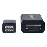 Manhattan Cable Mini DisplayPort a HDMI 4k@60Hz Cable Derecho Derecho Oro 1,8 m