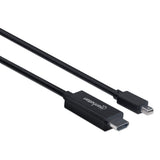 Manhattan Cable Mini DisplayPort a HDMI 4k@60Hz Cable Derecho Derecho Oro 1,8 m