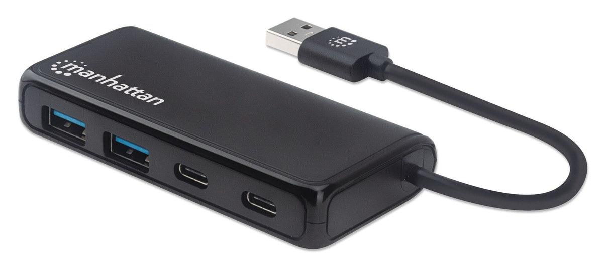 Manhattan 164887 hubs de interfaz USB 3.2 Gen 1 (3.1 Gen 1) Type-A 2 2 4