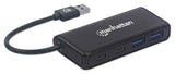 Manhattan 164887 hubs de interfaz USB 3.2 Gen 1 (3.1 Gen 1) Type-A 2 2 4