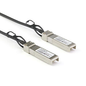 StarTech.com Cable de 1m Twinax SFP+ a SFP+ con Conexión Directa 10GbE- Compatible con DAC-SFP-10G-1M de Dell EMC - Cobr