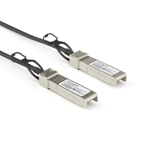 StarTech.com Cable de 1m Twinax SFP+ a SFP+ con Conexión Directa 10GbE- Compatible con DAC-SFP-10G-1M de Dell EMC - Cobr