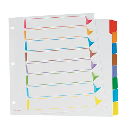 Esselte Omni-Dex, 8 Tabs lengüeta de índice 215,9 mm 279,4 mm 12 pieza(s)