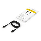 StarTech.com Cable Resistente USB-C a Lightning de 1 m Negro - Cable de Sincronización y Carga USB Tipo C a Lightning con Fibra de Aramida Resistente - Certificado MFi de Apple - para iPad/iPhone 12 Cable Negro 1 m USB C Lightning