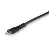 StarTech.com Cable Resistente USB-C a Lightning de 1 m Negro - Cable de Sincronización y Carga USB Tipo C a Lightning con Fibra de Aramida Resistente - Certificado MFi de Apple - para iPad/iPhone 12 Cable Negro 1 m USB C Lightning