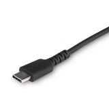StarTech.com Cable Resistente USB-C a Lightning de 1 m Negro - Cable de Sincronización y Carga USB Tipo C a Lightning con Fibra de Aramida Resistente - Certificado MFi de Apple - para iPad/iPhone 12 Cable Negro 1 m USB C Lightning