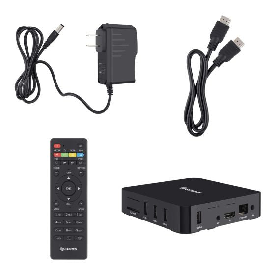 Steren INTV-110 convertidor de Smart TV Negro Full HD 8 GB Wifi Ethernet