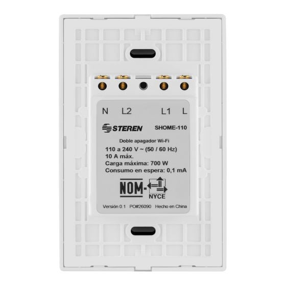 Steren SHOME-110 iluminación inteligente Panel inteligente 700 W, Blanco, 802.11b, 802.11g