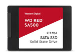 SSD Interno Western Digital Red SA500 2TB 2.5" 7mm SATA lll Lect 560/530 MBs 3D NAND para NAS