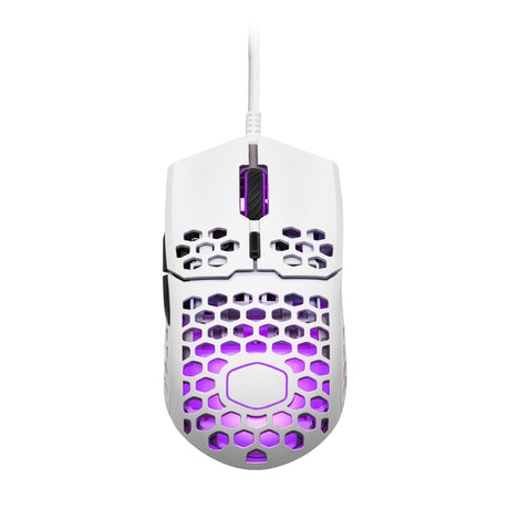 Cooler Master Gaming MM711 ratón Juego Ambidiestro USB tipo A Óptico 16000 DPI, Blanco