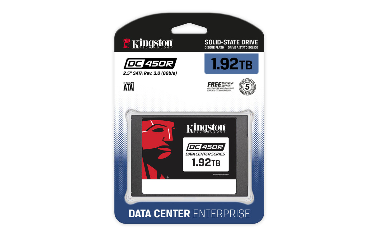 Kingston Technology DC450R unidades internas de estado sólido 256-bit AES 1,92 GB 2.5" Serial ATA III