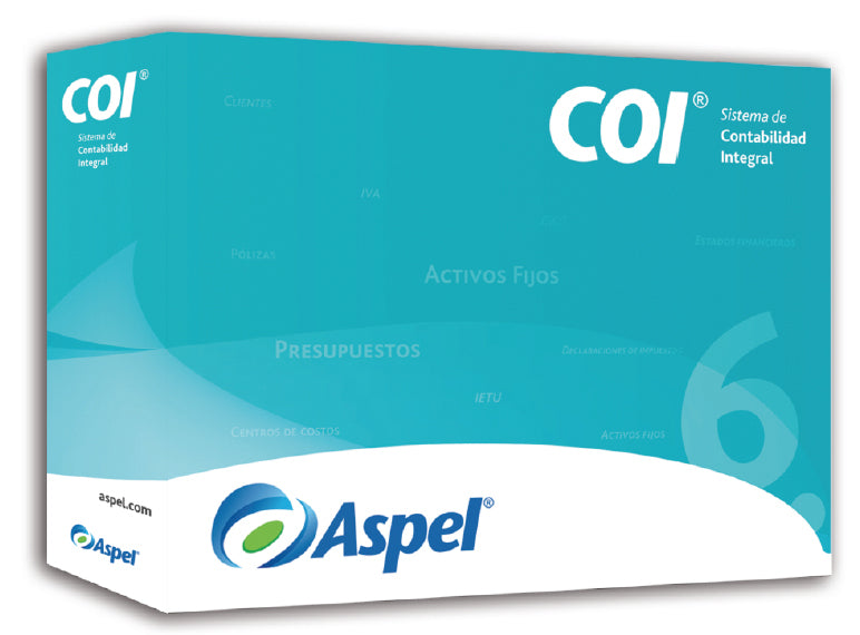 Aspel COI 6.0, 5u, UPG Contabilidad 5 licencia(s)
