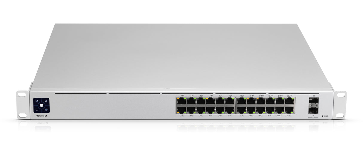 Ubiquiti UniFi Pro 24-Port PoE Gestionado L2/L3 Gigabit Ethernet (10/100/1000) Energía sobre Ethernet (PoE) 1U Plata