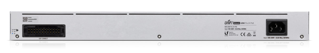 Ubiquiti UniFi Pro 24-Port PoE Gestionado L2/L3 Gigabit Ethernet (10/100/1000) Energía sobre Ethernet (PoE) 1U Plata