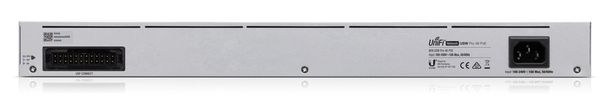Ubiquiti UniFi Pro 48-Port PoE Gestionado L2/L3 Gigabit Ethernet (10/100/1000) Energía sobre Ethernet (PoE) 1U Plata