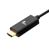 Xtech XTC-545 adaptador de cable de vídeo 1.8 m USB Tipo C HDMI Negro, Macho, Macho, Derecho