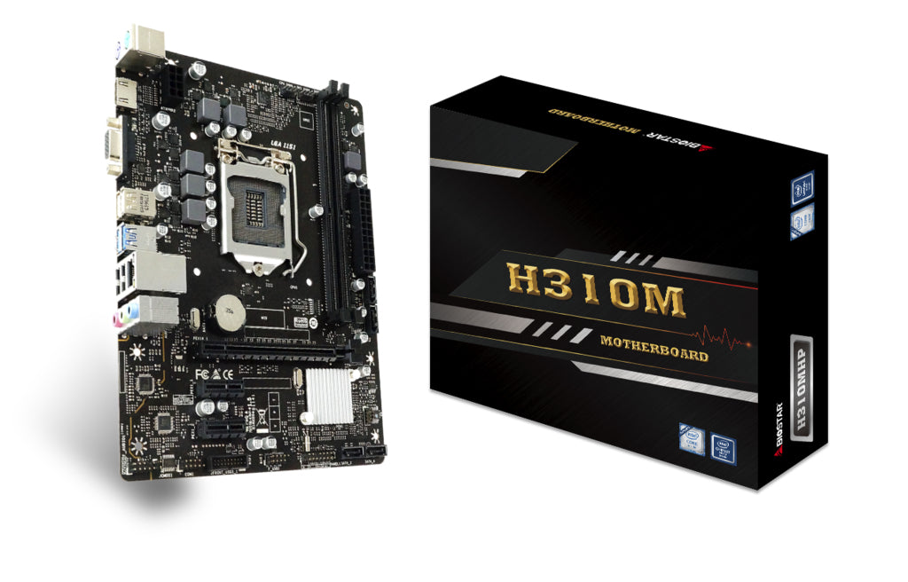 Biostar H310MHP placa base Intel® H310 LGA 1151 (Zócalo H4) Micro ATX, Intel® Celeron®, Intel® Pentium®, DDR4-SDRAM