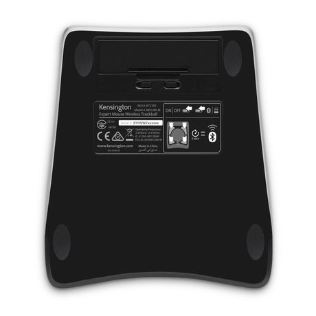 Kensington Expert Mouse Trackball inalámbrico Ratón Inalámbrico RF Wireless + Bluetooth Óptico 400 DPI