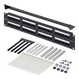 StarTech.com Panel de Parcheo 2U de 48 Puertos Cat6 RJ45 de Montaje en Rack de Servidores - UTP -Tipo 110 Punch Down - P