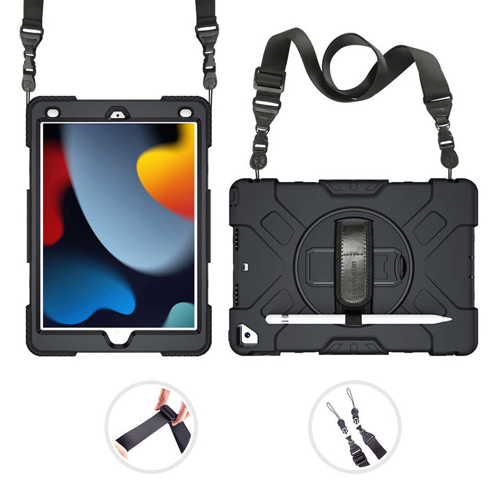 Manhattan 996501 fundas para tablets iPad 10.2" (8th + 9th generation) 25,9 cm (10.2") Carcasa rígida Negro