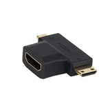 Xtech XTC-355 cambiadores de género de cables HDMI Type A (Standard) Mini-HDMI + Micro-HDMI Negro