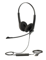 Jabra Biz 1100 USB Duo Auriculares Alámbrico Diadema Oficina/Centro de llamadas Negro, 20 - 6800 Hz, 146 g