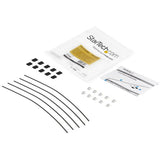 StarTech.com Cables de Seguridad de Doble Lazo - Paquete de 5 - de Acero - Ajustable Organizadores de cables Cable con p