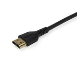 StarTech.com Cable HDMI 2.0 Certificado Premium de Alta Velocidad con Ethernet de 1m - Delgado - UHD 4K 60Hz - con Fibra