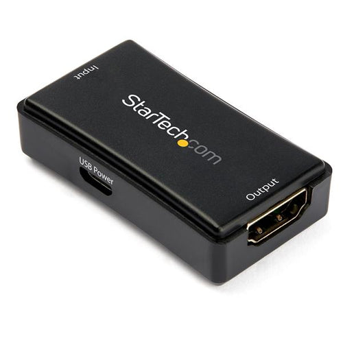 StarTech.com Repetidor Extensor Amplificador HDMI con 14m de Alcance - 4K de 60Hz Audio/vídeo extendedores Repetidor de 